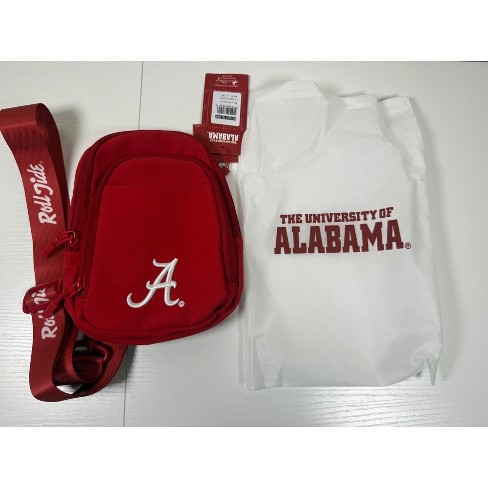 University of Alabama Crimson Tide Roll Tide Red Crossbody Sling Bag NWT